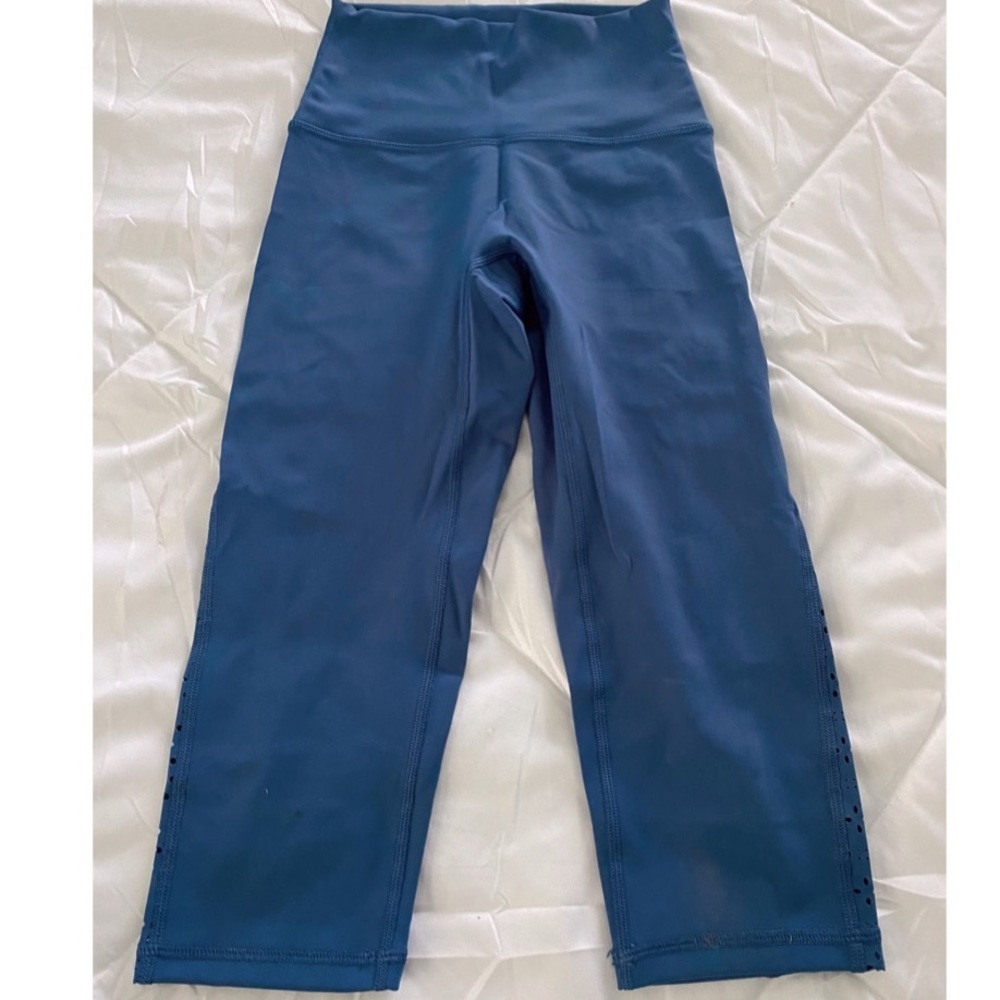 Light Blue Aerie Crop leggings - XS